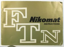 Nikon Nikomat FTn Instruction Book - Very Good