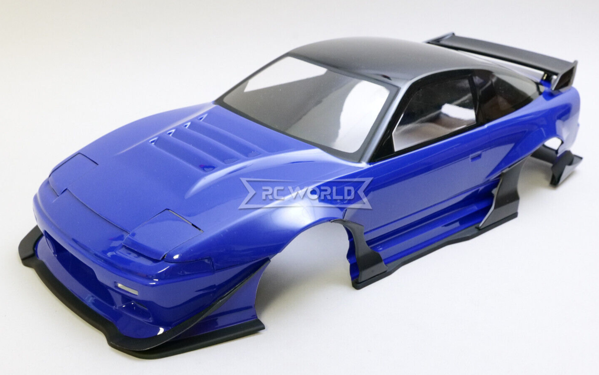 RC 1/10 BODY Shell NISSAN 180SX Wisteria w/ Pop Up Lights RC 1/10 BODY Shell NISSAN 180SX Wisteria w/ Pop Up Lights