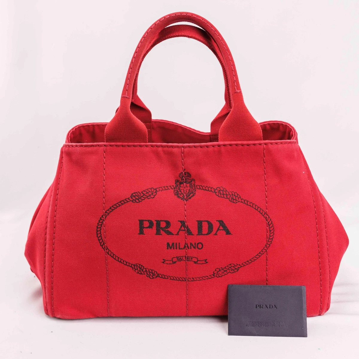 PRADA Canapa Red Bags & Handbags for Women for sale | eBay