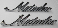 Vtg 1971-73 Amc Matador 3633534 Roof Pillar Badges Emblems Script Pair