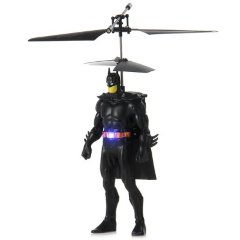 NEW World Tech Toys DC BATMAN IR RC Flying Figure helicopter hovercraft drone - Image 2 of 4