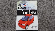 LIGIER AMBRA SALES BROCHURE 1999-2001