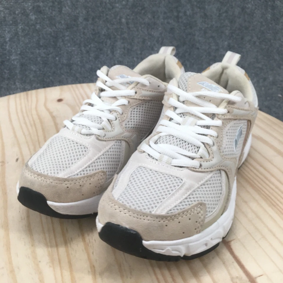 Avia Zapatos Mujer 7.5 5000 Tenis Blanco Crema Con Cordones Cómodos Parte Superior Baja Informales Foto 3 de 4