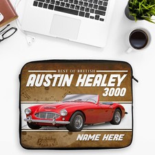 Austin Healey Tablet Sleeve Personalised Classic Car Laptop Neoprene Case Gift
