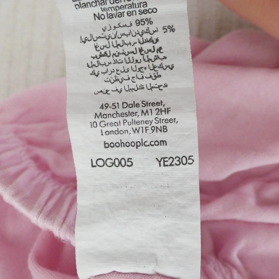 Boohoo Shorts Pink Summer Jersey Beach Summer Holiday Lounge Pants Size UK 8 - Image 4 of 4