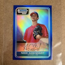 2006 Nick Adenhart Bowman Chrome Prospects Blue Refractor /150 #BC18 Rookie RC