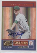 2011 Playoff Contenders Future Stars Signatures /199 Logan Verrett #13 Auto 4g6