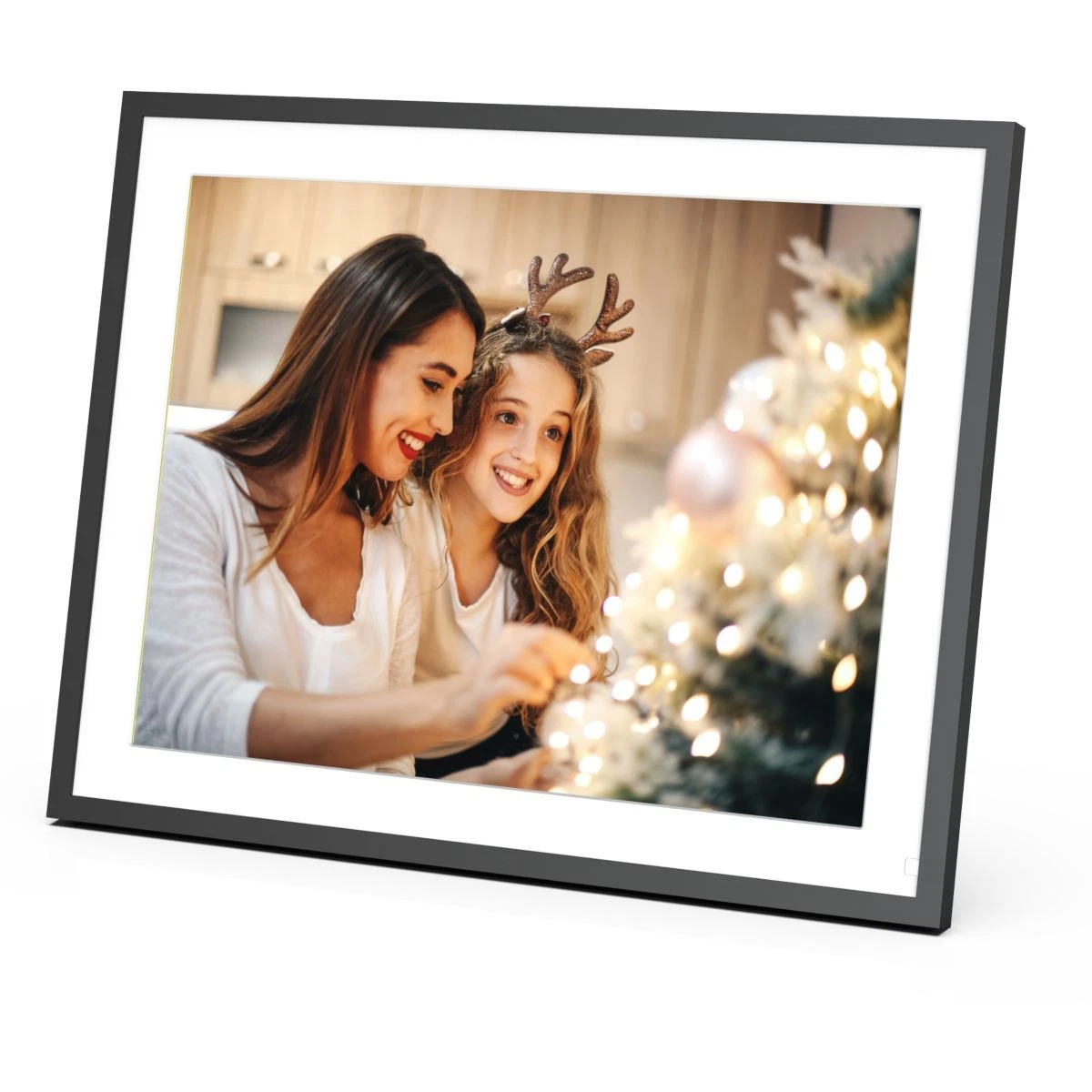 Cadre Photo Numérique Inovalley Effet Bois 16x22,5 Cm Neuf