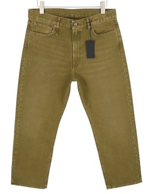 R13 Boyfriend Damen Jeans 30 Oliv Moleskin Kurz FW25