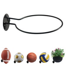 Wall Mount Ball Display Rack, Sports Ball Storage Holder for Basketball, Foot...
