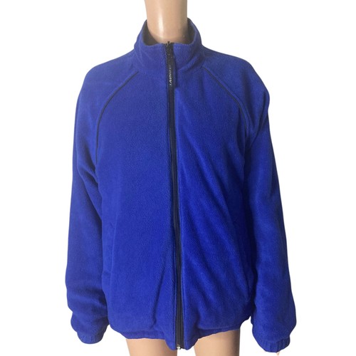 Vintage Old Navy Jacket Reversible Mens Small Black Blue Full Zip Fleece - Picture 19 of 20
