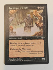 1x Magic The Gathering Harbinger of Night Mirage Magic The Gathering Negro Raro Ex-Nuevo