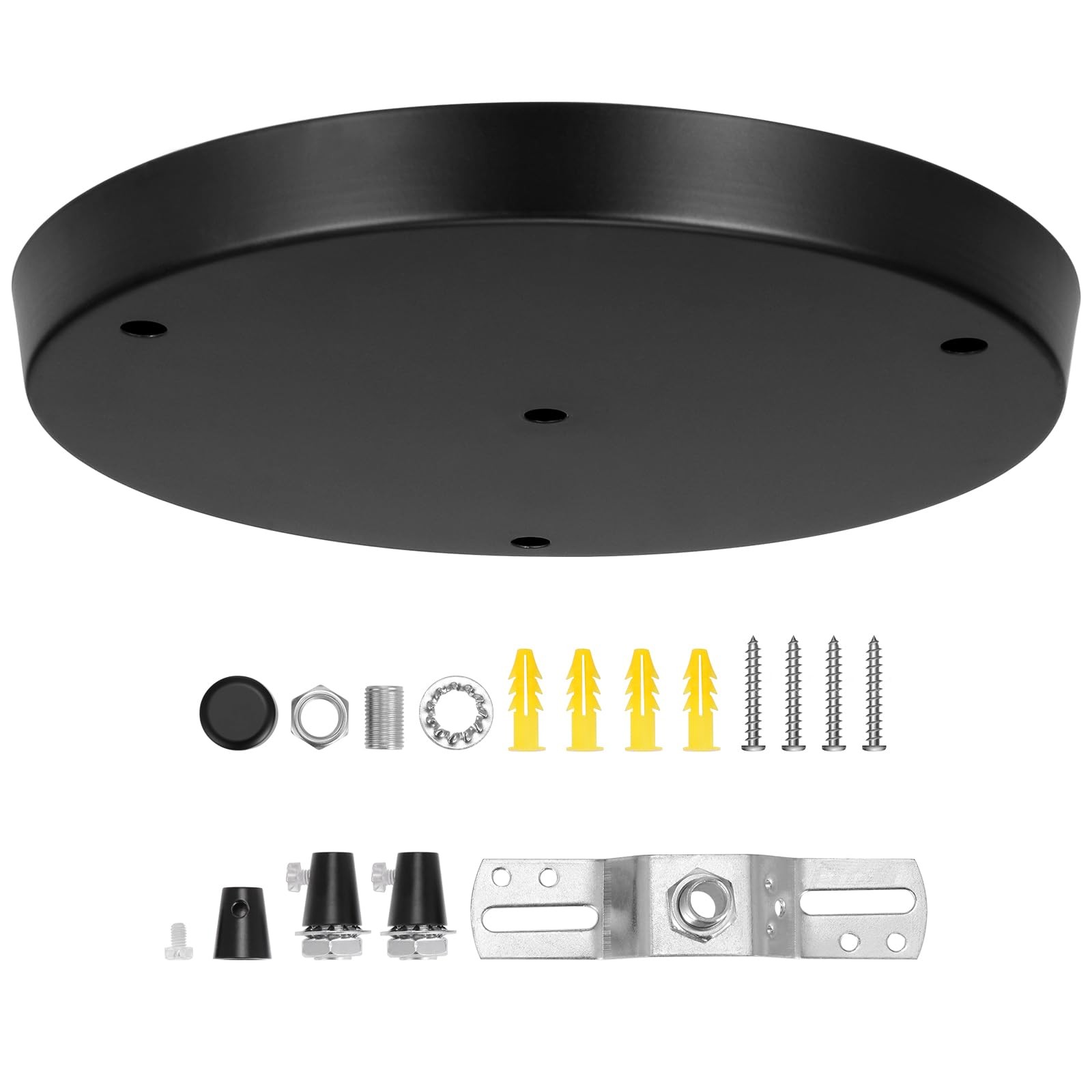 Kit 3 Holes Light Fittings Pendant Light Canopy Round Cei