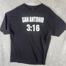 WWE Stone Cold Steve Austin Shirt Mens 2XL Black San Antonio 3:16 Texas Skull