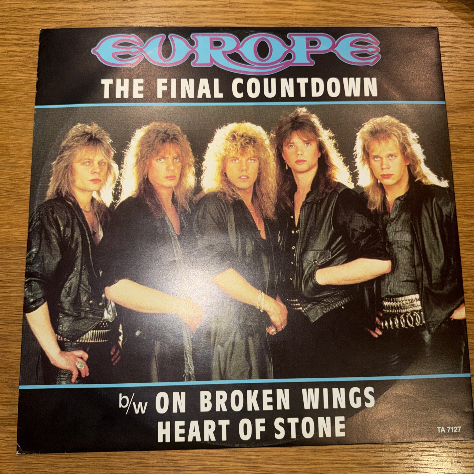 Europe The Final Countdown 12"" Vinyl Single 1986 Epic TA 7127 Picture Sleeve