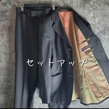 Loro Piana Dark Gray Suit Set with Glossy Lining - Free Size