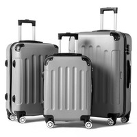 3-Piece Zimtown Expandble Hardside Luggage Sets