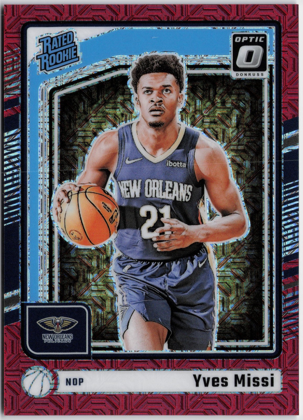 2024-25 Donruss Optic #265 Yves Missi Choice Red #/88