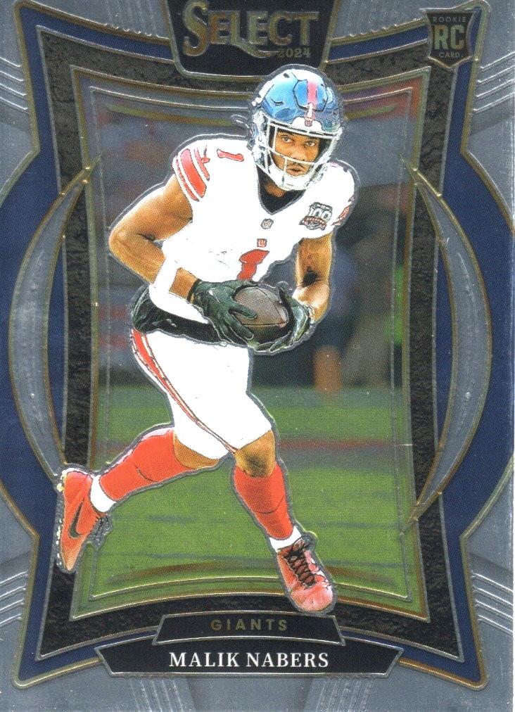 2024 Panini Select - Concourse Malik Nabers #29 Silver Prizm (RC)