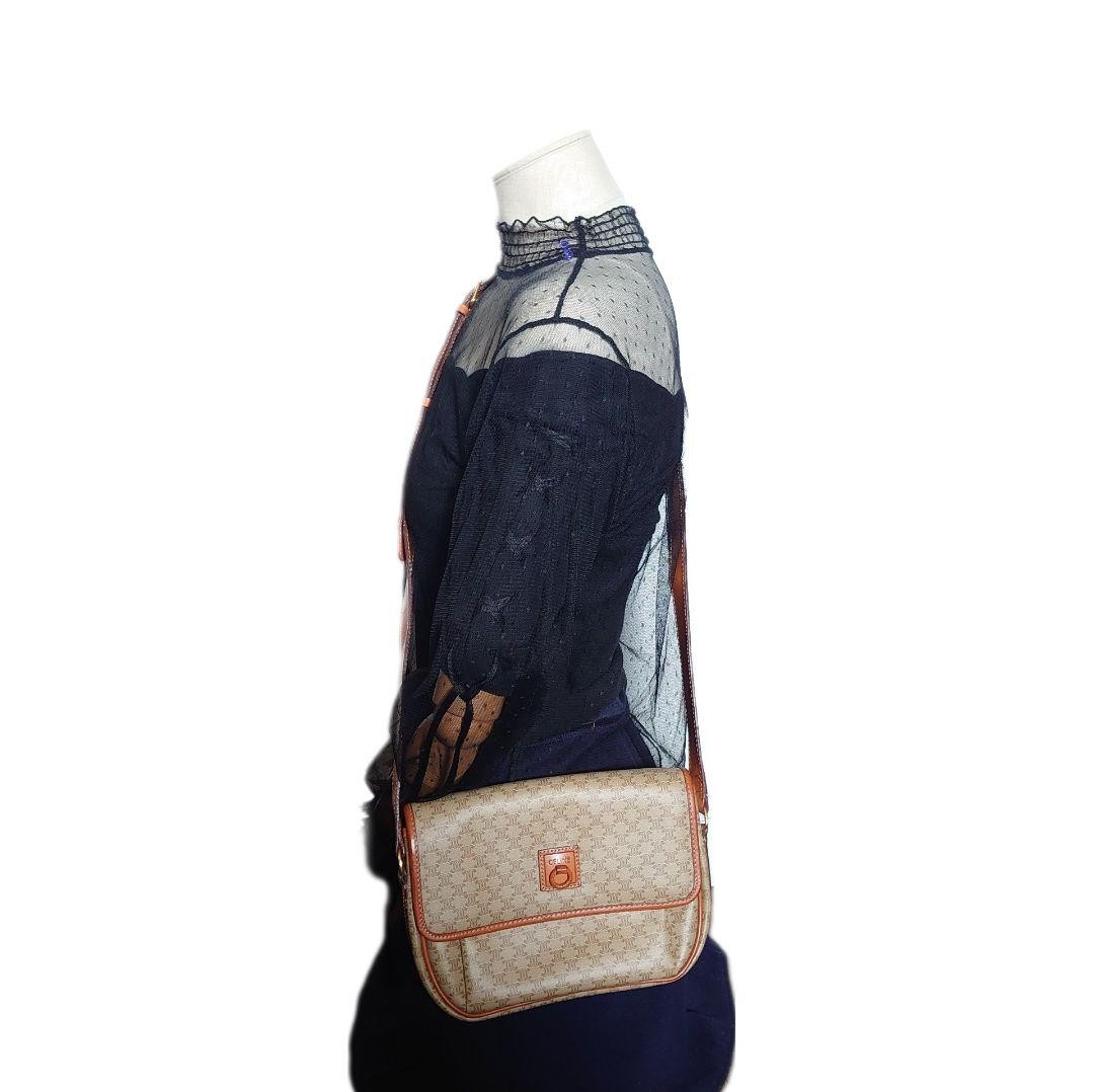 Mint Condition CELINE Macadam Pattern Shoulder Bag - image 10