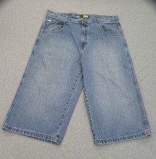 Southpole Shorts Men  s 40 Blue Vintage Baggie Y2k Grunge Denim Jorts Inseam 18  