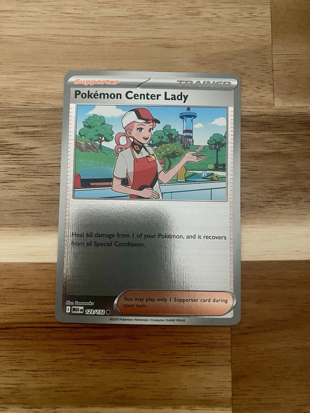 Pokemon Center Lady (Reverse Holo) 123/132 - Mega Evolution - Pokemon - NM/M