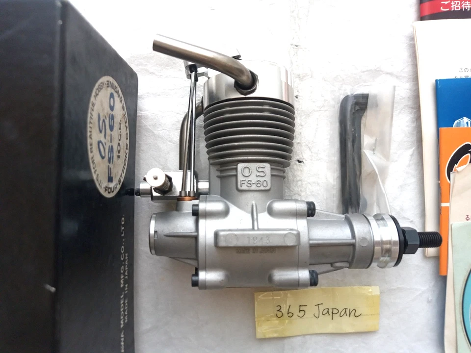O.S. FS-60 Engine Surpass Four Stroke Engine w/Box/Manual Early Production Model - Image 3 of 4
