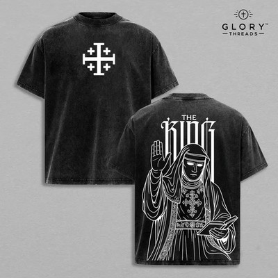 The King Baldwin IV T-Shirt  - Jerusalem Cross Graphic Tee