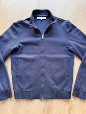 Orlebar Brown Egerton Sweatshirt Zip-Up Track Top Funnel Neck Ribbed Navy Small