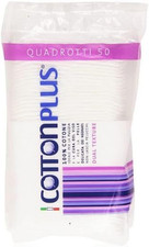 Cotton plus QUADROTTI 50 Pz. - LINEA BEAUTY | QUADROTTI 100% PURO COTONE | Disch