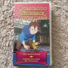 Quasimodo The Hunchback Of Note Dame The Mercenary & Abomination Of Revenge VHS