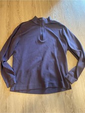 Men's Quarter-Zip Pullover in Deep Plum