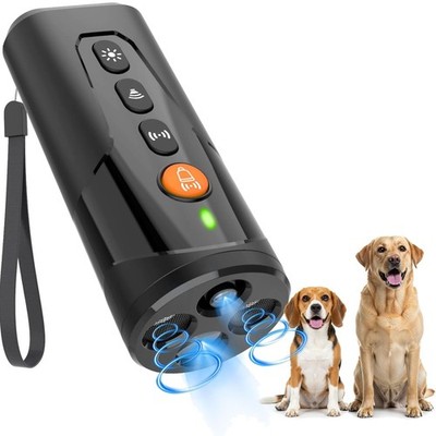 Ultraschall Anti Bell Gerät Hund Hundeabwehr 4 Modi 15m Reichweite aufladbar