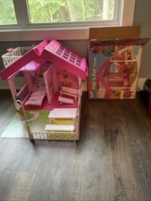 Casa Barbie plegable vintage 1992 plegable caja original muebles