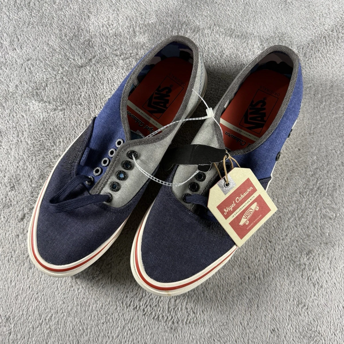 Vans Nigel Cabourn x OG Authentic LX Crazy Navy Mix for sale | eBay