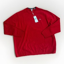 Lacoste Crew Neck Wool Sweater Men's Sz 8- 3XL Preppy Quiet Luxury Minimalist