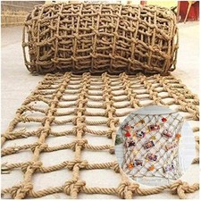 Jute Hemp Rope Nets for Safety  Decorative,Rope Ladder for Kids and Pet,Vers...