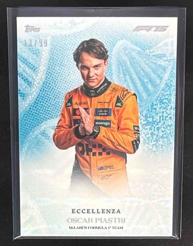 2025 Topps Eccellenza Formula 1 F1 Oscar Piastri Essenza Blue 13/99