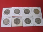 1941 42 43 44 45  Circulated Silver Walking Liberty Half Dollar Coins LOT OF 8