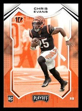 Chris Evans 2021 Panini Playoff Rookie Card #294 Cincinnati Bengals. rookie card picture