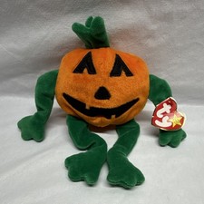 Ty Beanie Babies Pumkin Pumpkin Plush Bean Bag Toy 1998, Ages 3 Years
