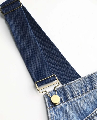 Tuta sidro denim tasca gamba larga curva taglie forti 0XL salopette - Foto 3 di 14