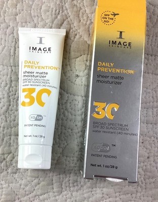 Image Skincare Daily Prevention Sheer Matte Moisturizer SPF 30*Sunscreen*1oz*NWB