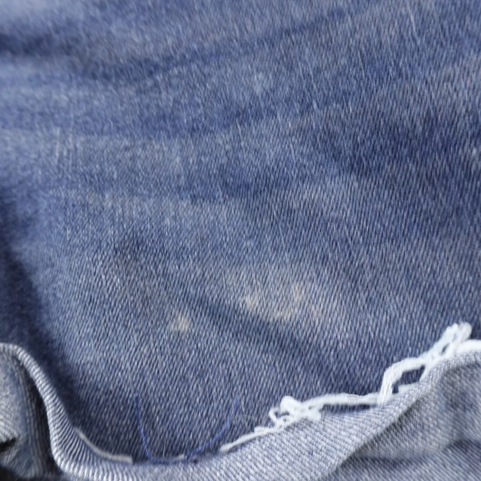 Pantalones Cortos Aeropostale Para Mujer 6 Azul Denim Jean Tiro Bajo Mini Micro Botín Midi Y2K Foto 2 de 4