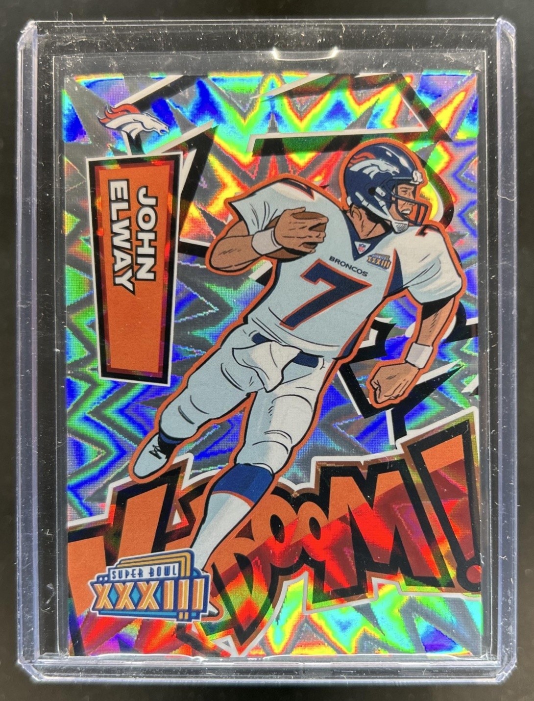 2025 Panini Absolute John Elway Kaboom Super Bowl Vertical #3 Broncos