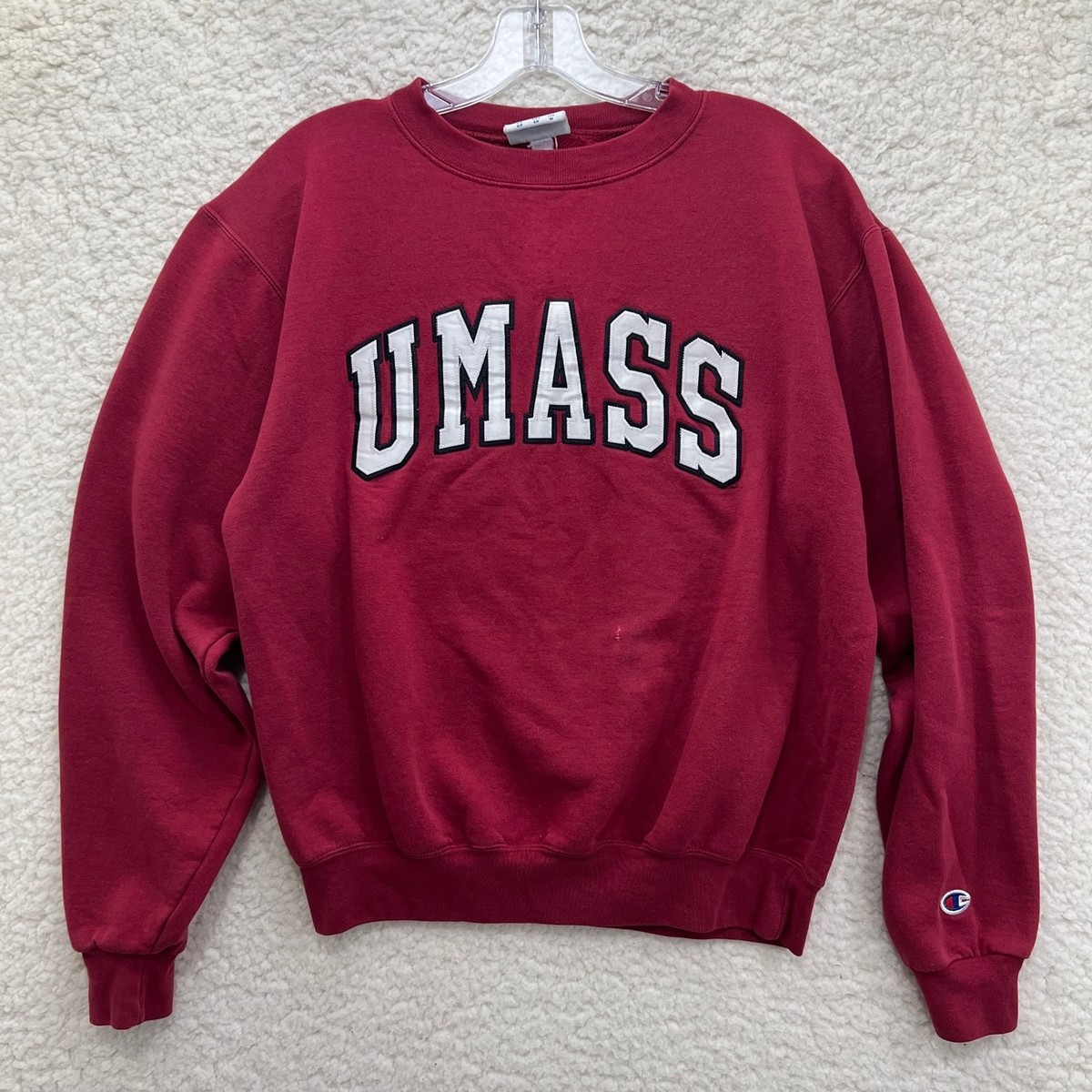 Champion UMASS University of Massachusetts Maroon Crewneck