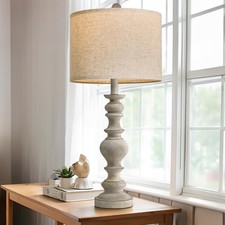 Tradition 27.5" Rustic Table Lamp for Living Room Bedroom Bedside Desk Lamp Plug