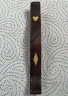 antique fruitwood knitting sheath love token heart diamond circa 1820-1840