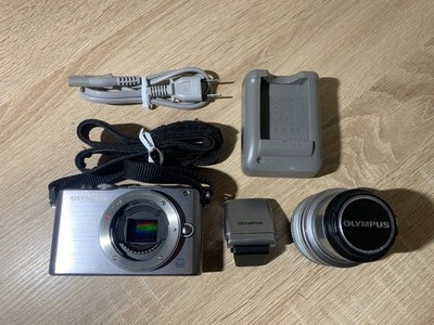 [Excellent]OLYMPUS PEN Lite E-PL3 12.3MP Digital Camera w/ Lens,Battery,Charger