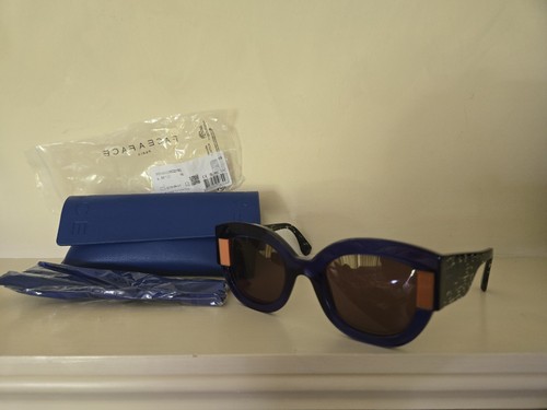 Face a Face KAKEMO 2 Sunglasses Blue/Tan 50-23-145 Made In Italy Col 1682